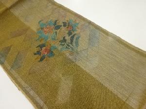 花模様織出し袋帯